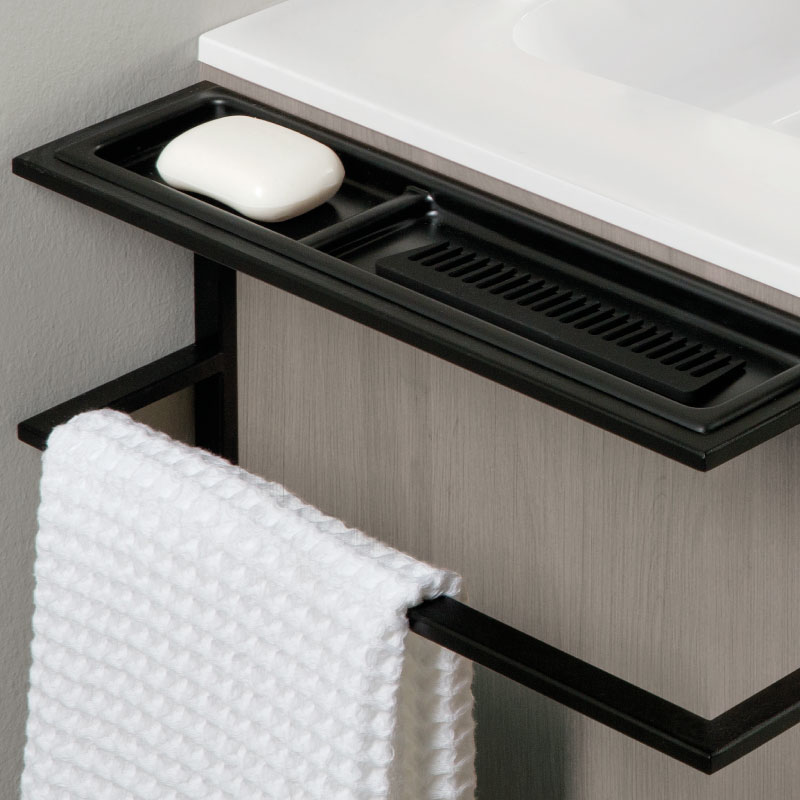 Mueble de baño con lavabo Keiko Gris 100 cm C0073755