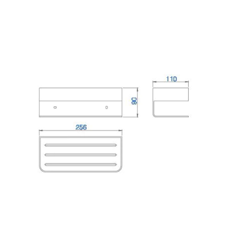 Jabonera frontal Mayura Níquel ADY007/NQ