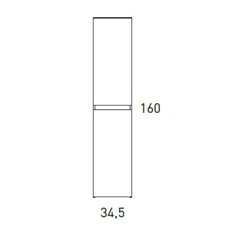 Columna de baño Visobath Basic Musgo 34,5 cm 73830
