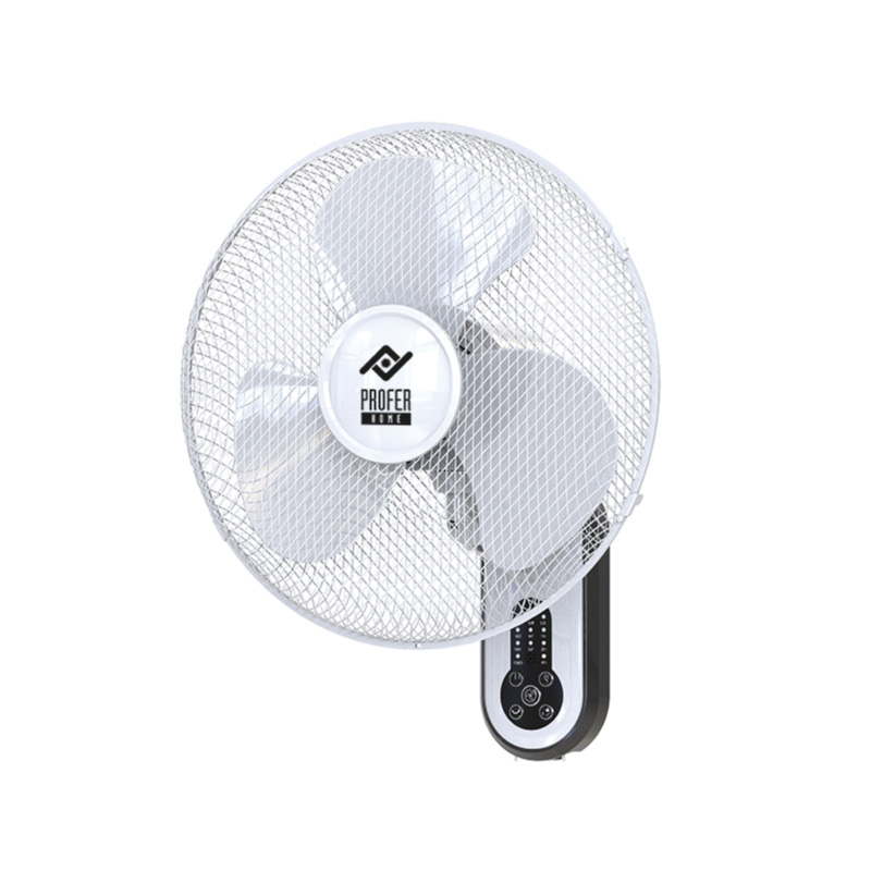 Ventilador de pared con mando, 45W y 3 velocidades
