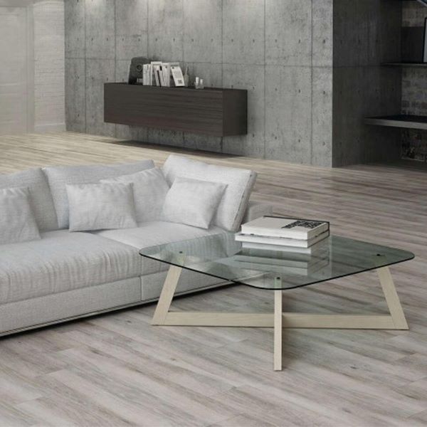 Porcelánico antideslizante Atelier Taupe de 23,3x120 cm