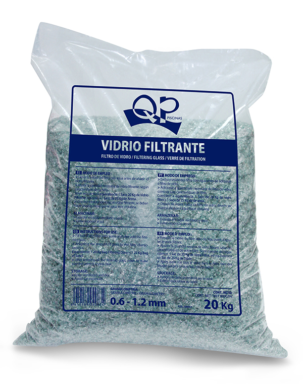 Saco de vidrio para filtro de piscinas 20 kg